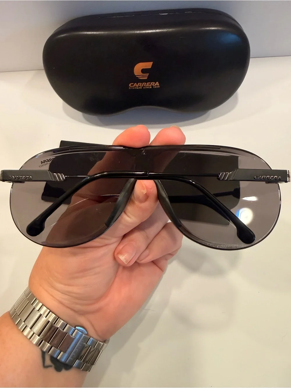 Carrera Shield Sunglasses in Blue and Black